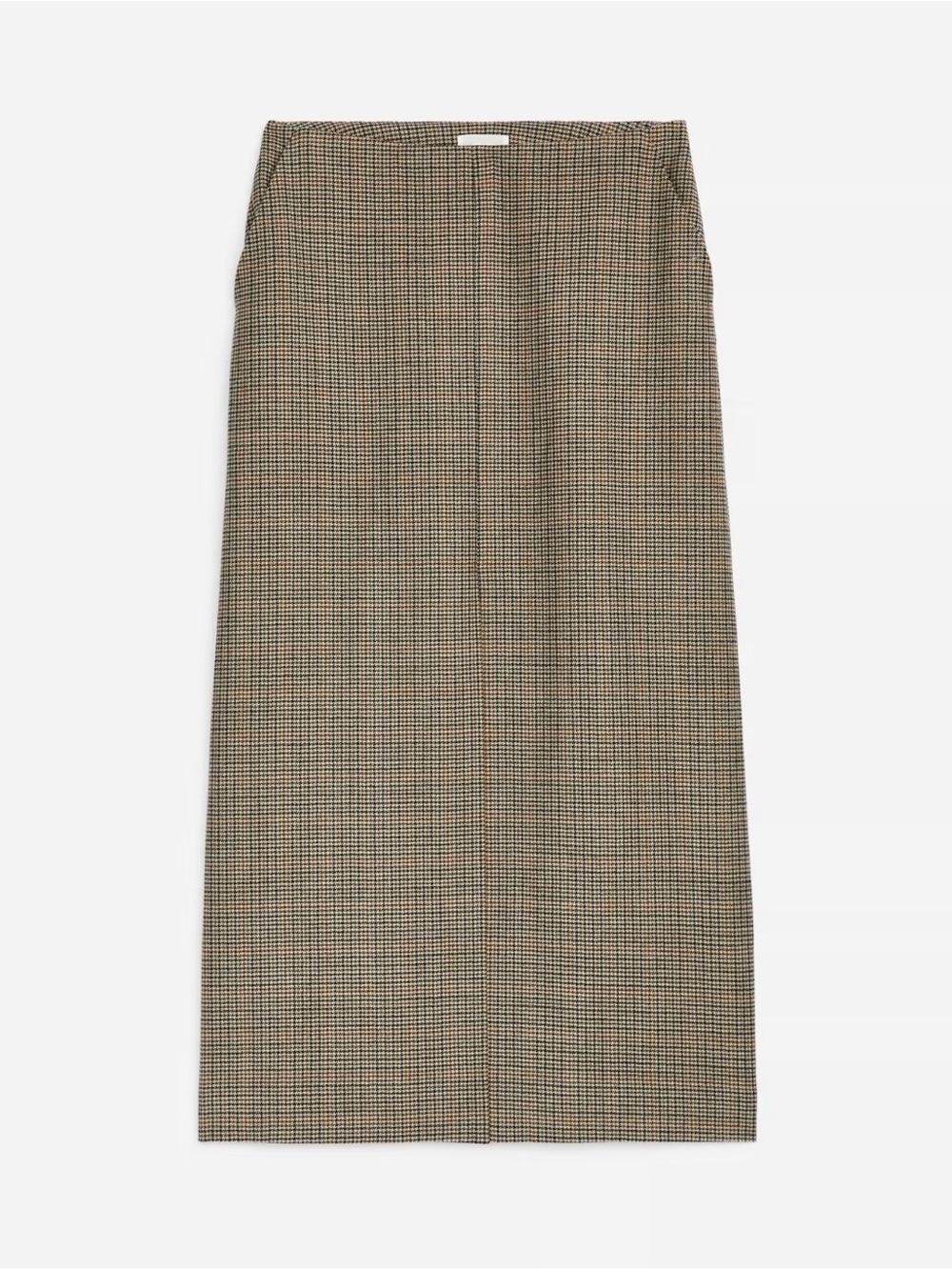 ARKET Houndstooth Wool Pencil Skirt